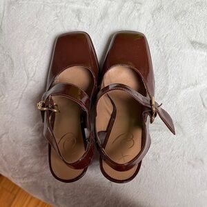 Sam Edelman Brown Patent Heels